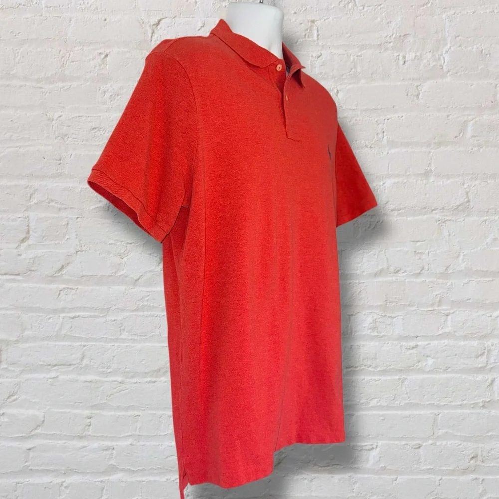 Ralph Lauren Polo Shirt | Classic Fit | Red Heather | Size Large - Picture 3 of 12